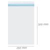 Pungi cu fermoar ziplock dublu, 230 x 320 mm, ACCENTA, 25 buc/set